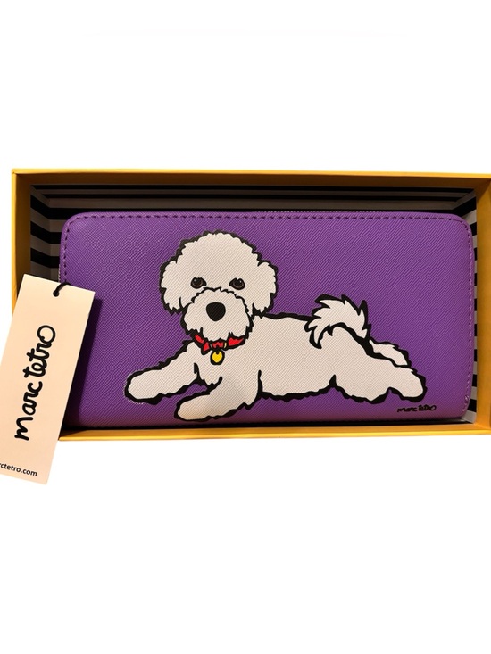 Marc Tetro Handbags - Marc Tetro bichon frise zip-around long wallet - NWT